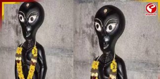 তামিলনাড়ুর ‘এলিয়েন মন্দির’, যেখানে দেবতার আসনে ভিনগ্রহের প্রাণীর মূর্তি!