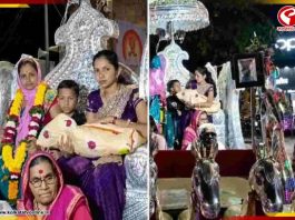 ২০০ বছর পর ঘরে মেয়ে! সদ্যোজাতকে রথে চাপিয়ে ধুমধাম করে বাড়ি ফেরাল পরিবার
