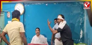 অনুব্রতর সামনেই সিউড়ির তৃণমূল অফিসে ভাঙচুর, আটক ৩ যুবক